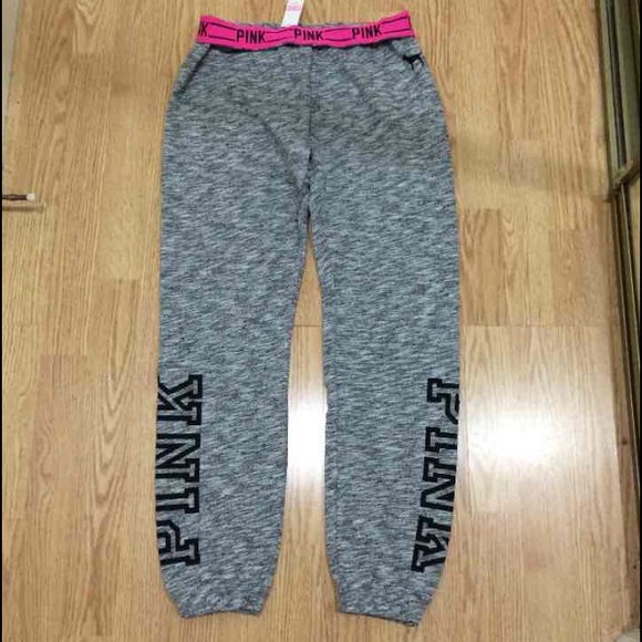 NWT! PINK VS Logo Pant XS