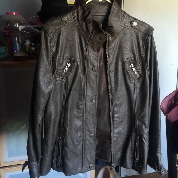 Joujou brown leather jacket