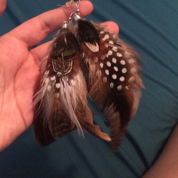 Feather earrings