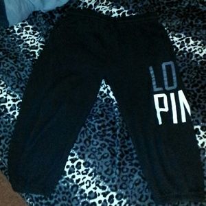 Vs PINK cropped sweats