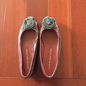 SOLD Marc Jacobs Burgundy Patent Leather Flats