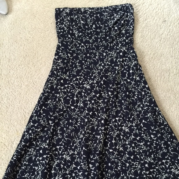 J. Crew Navy embossed dress