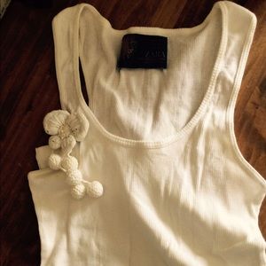White Zara top