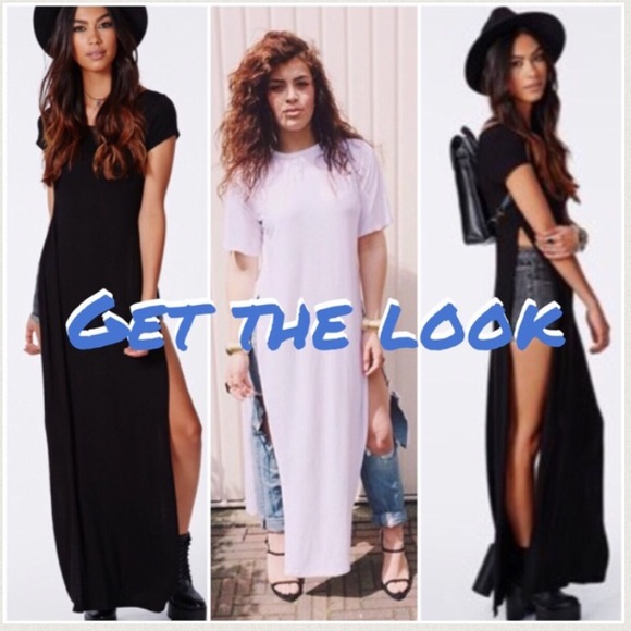 Double Side Spilt Maxi Top - AQUA💙 - Picture 4 of 4