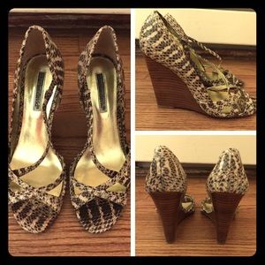 Charles David Snake Skin Wedge