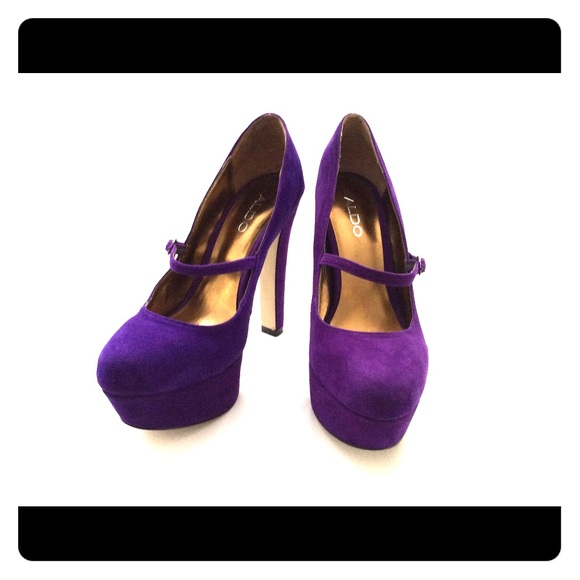 ALDO purple women's shoes size 39 high heel