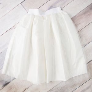 White tulle skirt