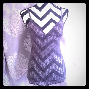Gully Hicks Lace Grey Cami 💐