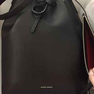 ‼️sold‼️Mansur Gavriel Bucket Bag Black/Flamma
