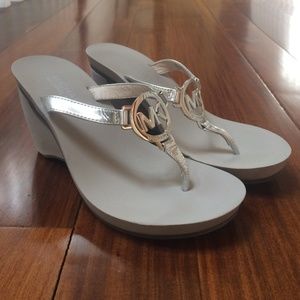 Michael Kors grey wedges
