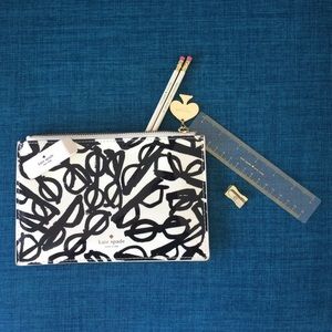 Kate Spade pencil pouch that doubles as clutch
