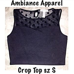 Black Crop Top NWOT