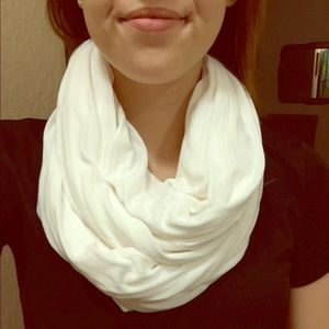 White Infinity Scarf