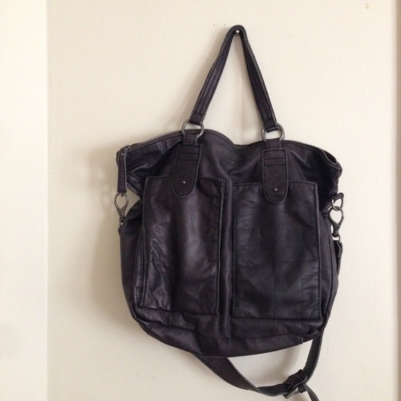 ⚡️Liebeskind Asphalt Leather Crossbody Tote Bag