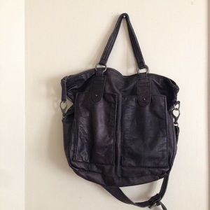 ⚡️Liebeskind Asphalt Leather Crossbody Tote Bag