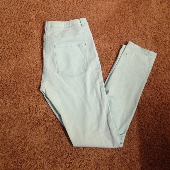 H&M Mint Skinny Jeans