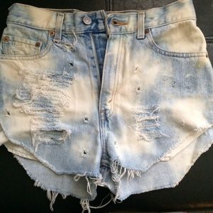 Custom high waist levi shorts