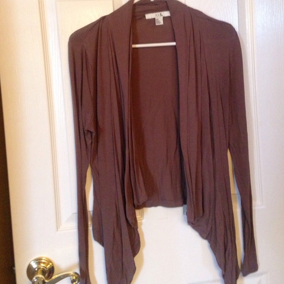 Draping Brown Cardigan
