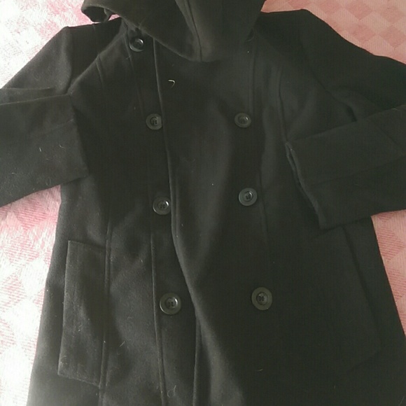 Black peacoat