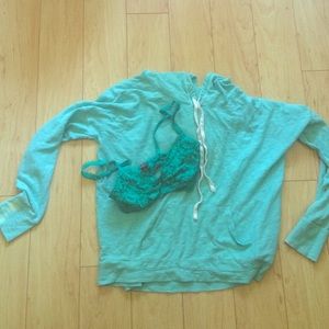 Bundled bralette and sweater