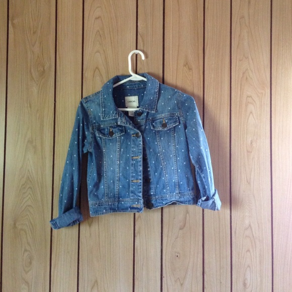 CHEROKEE Polka Dot Denim Jacket - Picture 1 of 2
