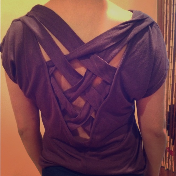 Criss cross sparkle and fade top