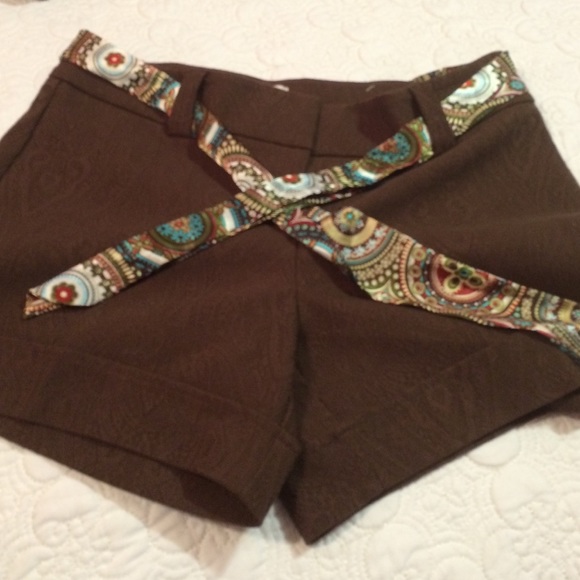 Dark brown shorts