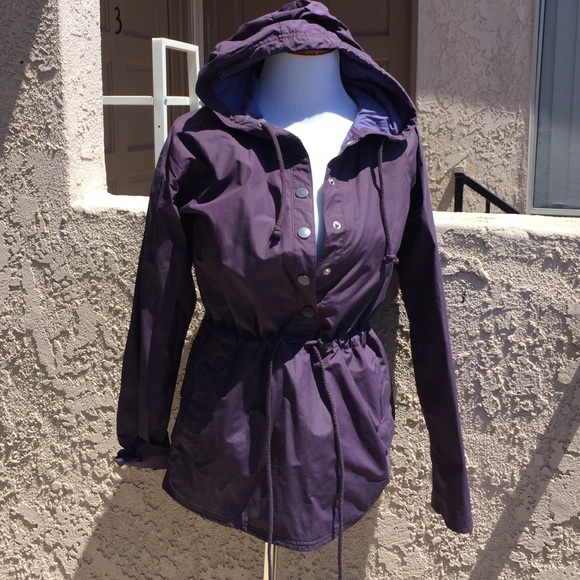Plum rain jacket