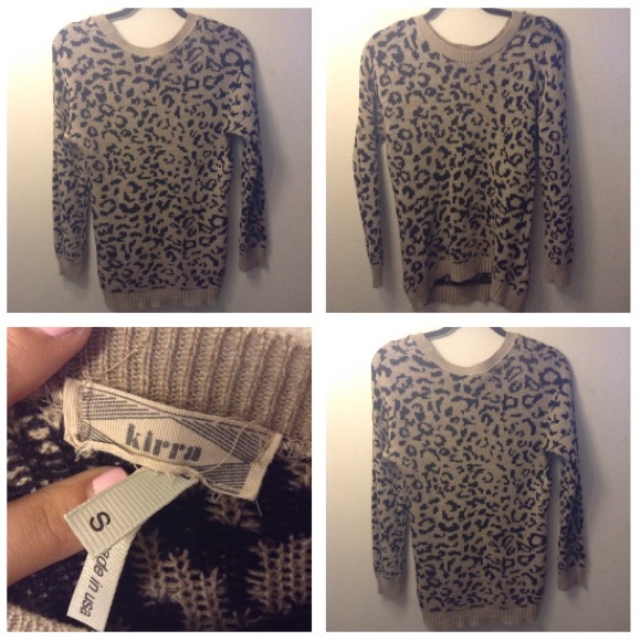 Chettah Print Crewneck