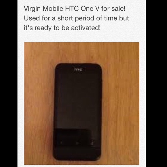 HTC One V Virgin Mobile Cell Phone!