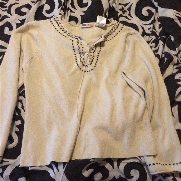 Tan boho sweater