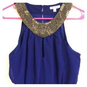 Beaded high-low dress