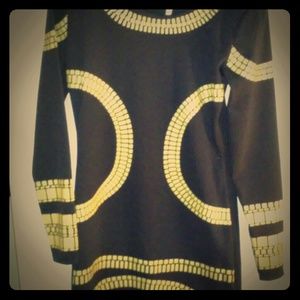 Body on Black and Gold Designed dress!