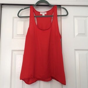 Silk red tank