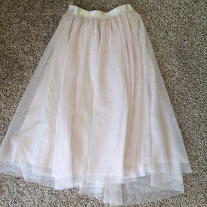Tulle midi skirt -- ballerina
