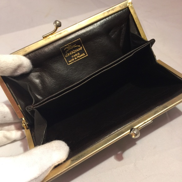 Longchamp vintage horse black logo coin purse - Picture 4 of 4