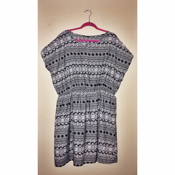 Black & White Pattered Dress