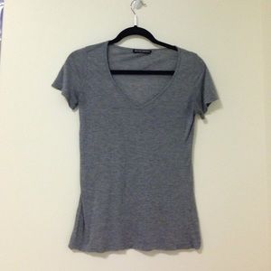 Brandy Melville Grey V-Neck
