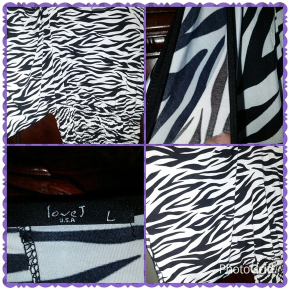 Leopard print top and shows your shoulders