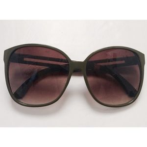 🌵Oversized retro green sunglasses