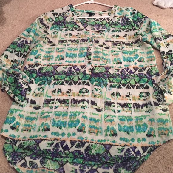Mossimo sheer colorful tunic