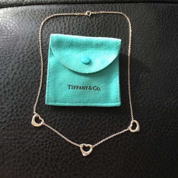 Tiffany 3 open hearts necklace