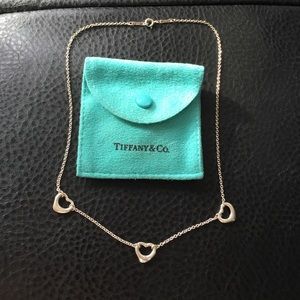 Tiffany 3 open hearts necklace