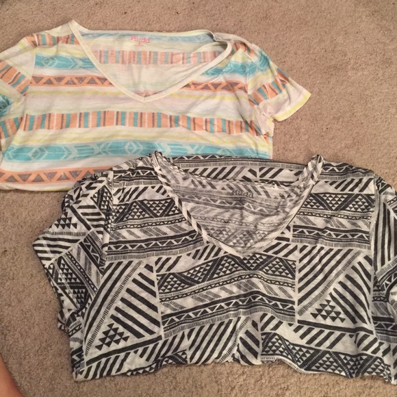 Lot of Aztec burn out shirts