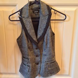 Gray/black Bebe vest
