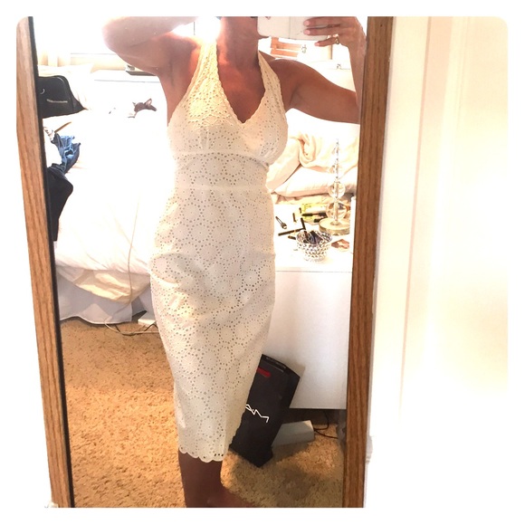 White lace summer dress