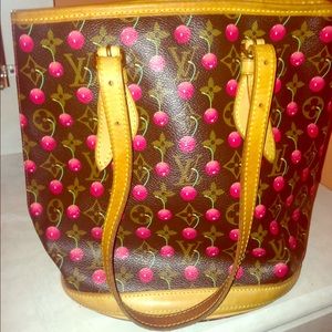 Louis Vuitton cherry hang bag
