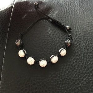 Black beaded bracelet