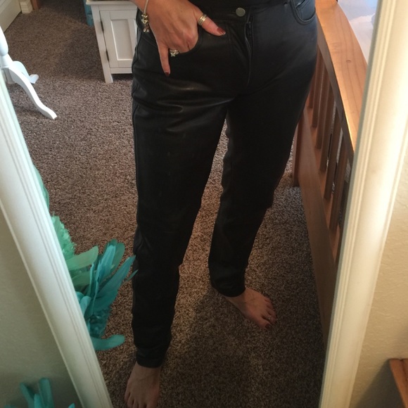 🤑VS 5 pocket LEATHER jeans⬅️💗 - Picture 3 of 4