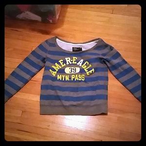 A and E  Striped  sweatshirt!